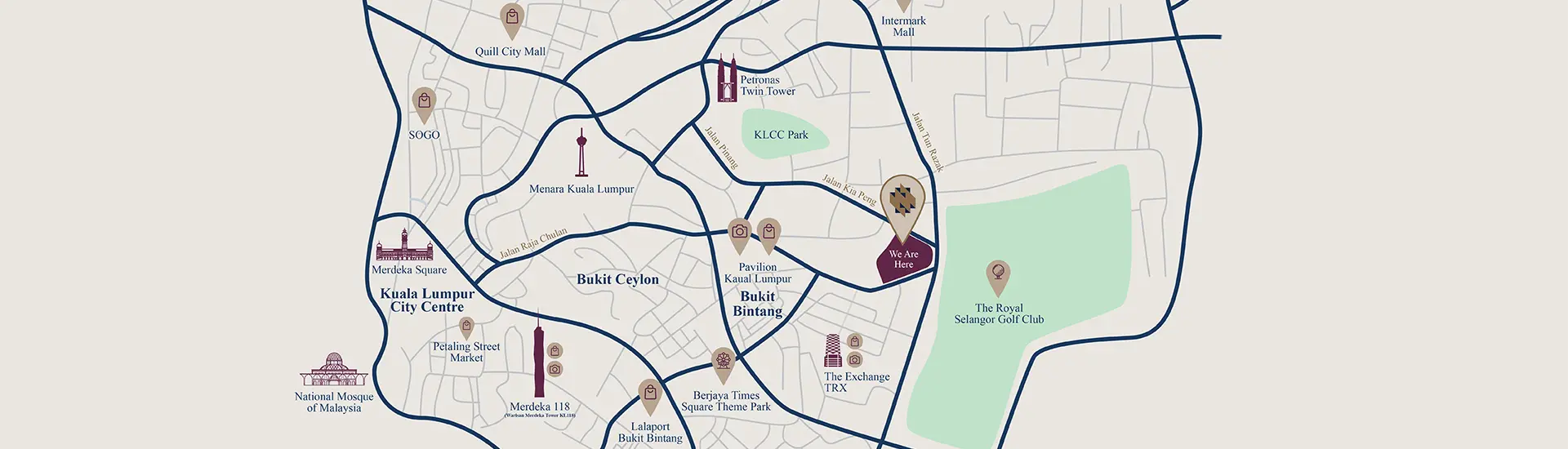 Locate Prince Court Medical Centre map banner